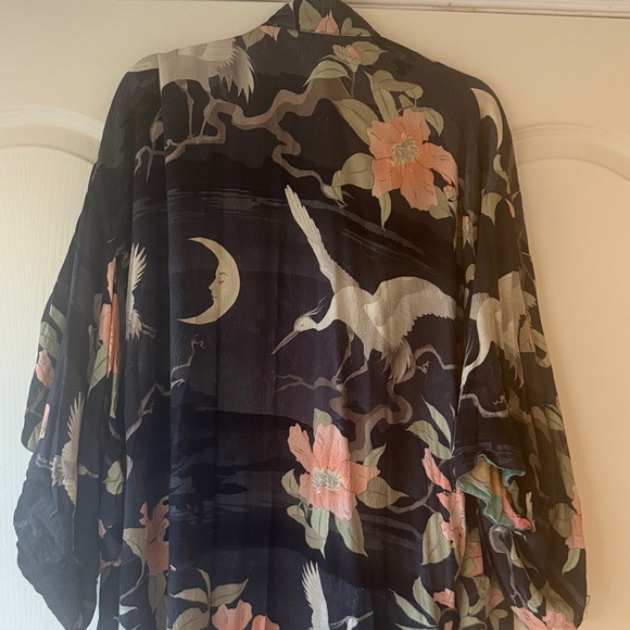 Spell & the gypsy nightingale kimono reversible black turquoise - Picture 14 of 17